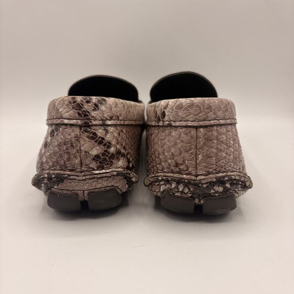 PRADA Driving Moccasin Penny Loafers Snakeskin Python Leather Sz 9/US 10 $995 - Picture 6 of 13
